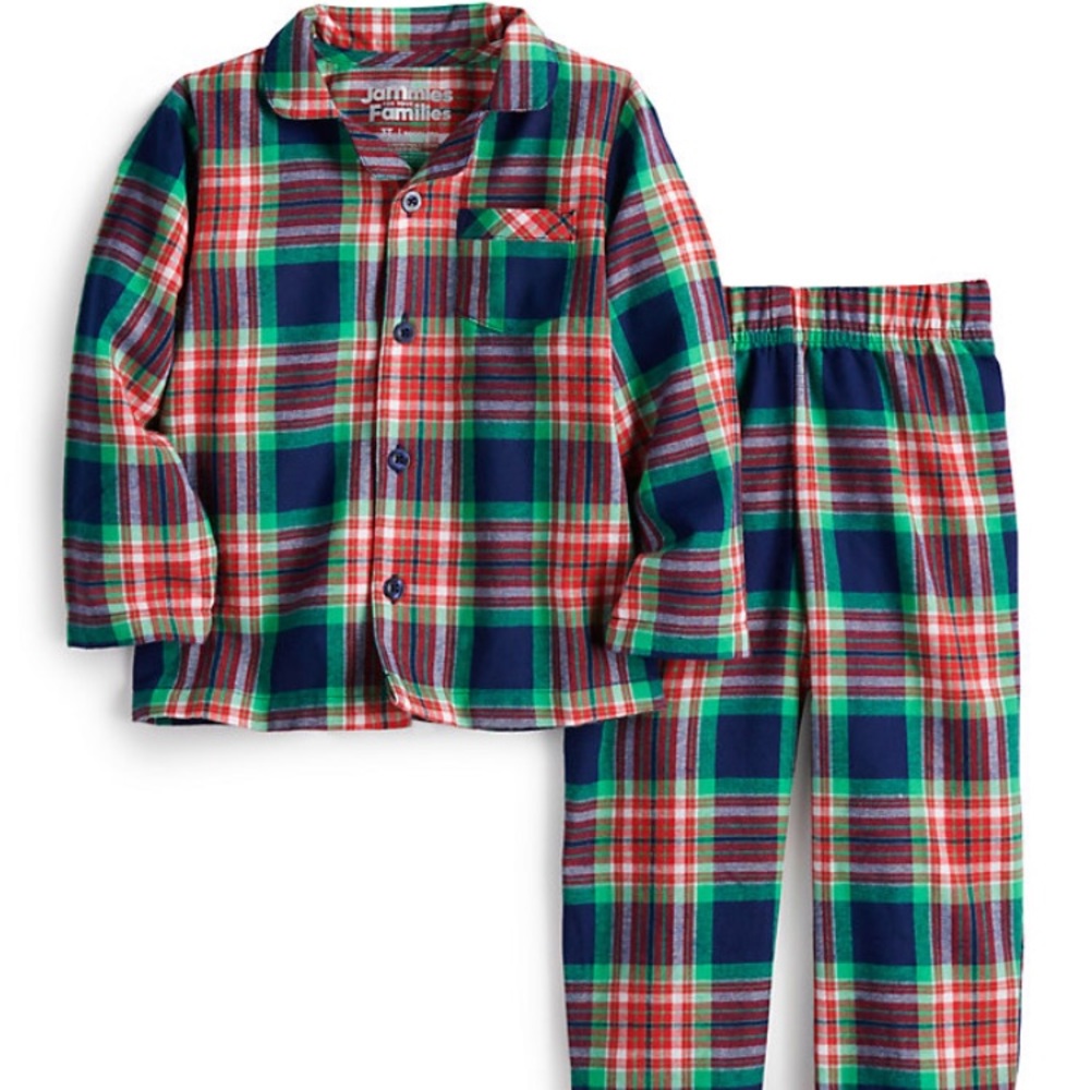 Jammies for your family boys 4T Plaid
